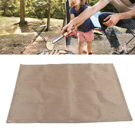 Yosoo Outdoor Camping Fire Cloth Picnic Barbecue Heat Insulation Mat Flame Retardant High Temperature Fire Blanket Glass Fiber Flame Retardant Cloth, Fireproof Mat Meat (M)