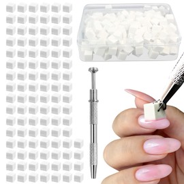 200pcs Soft Nail Sponges for Ombre With Grabbing Pen, Professional Manicure Nail Art Tools for, Ombre Nail Sponge Set