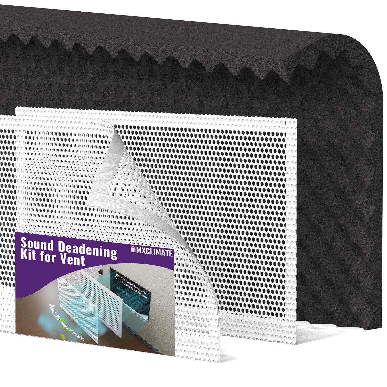 Mxclimate Sound Deadening Kit for Vent,Sound Proof Foam Panels 5.38 ...
