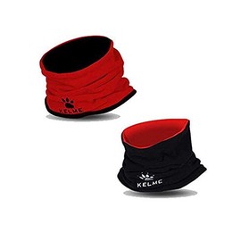 Kelme K15Z910A Neck Warmer, Double Sided, Red x Black, 10.6 x 10.2 inches (27 x 26 cm)