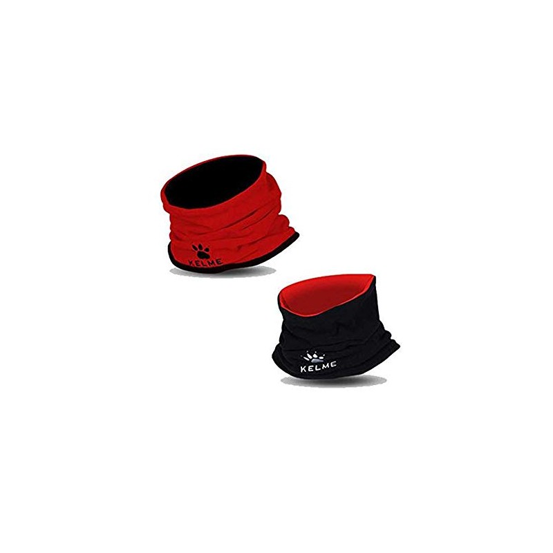 Kelme K15Z910A Neck Warmer, Double Sided, Red x Black, 10.6