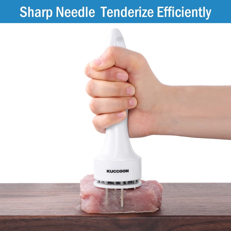 KUCCOON Meat Tenderizer Tool (Pack of 2) Stainless Steel Needle