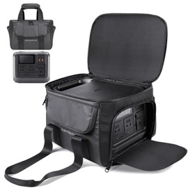 sarlar Carrying Case Compatible with DJI Power 500 Portable Power Station, Travel Storage Bag Anti-collision, Scratch-proof, Waterproof with Back and Sides Pockets for Charging Cable and Accessories