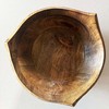 Large 29cm Hand-Carved Mango Wood Bowl – Natural Grain, Decorative