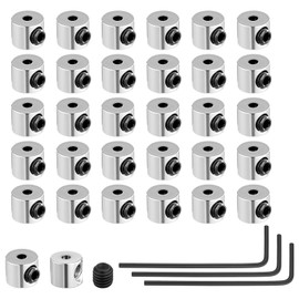 30 Stück Pin Keeper Pin Verschluss Schrauben Verschlussstifte Metall Pin Rücken Anstecker Verschluss Pin Locker mit 3 Schraubenschlüssel Pin Backs Locking für Schmuck Brosche Namensschild (6 x 5 mm)