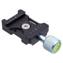 INPON Quick Release Clamp 38mm Arca Swiss Compatible with 1/4" Screw and 1/4"-3/8" Screw Adapter with Lanyard Hole