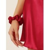 cheibear Women's Pajamas, Satin Sleep Dress, Pajamas, Silky Cami Strap