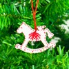 12 PCS Wooden Christmas Ornaments Wooden Christmas Tree Decorations Wood
