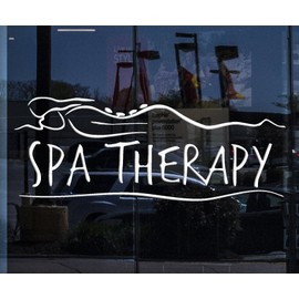 Window Graphics and Wall Stickers Vinyl Decal Spa Therapy Massage Beauty Salon (ig1707w) White 22.5 in x 35 in