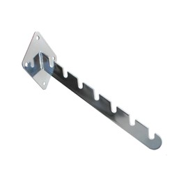 3x NEW WALL MOUNTED FIXING 7 NOTCHED WATERFALL ARM FOR RETAIL CLOTHES DISPLAY