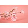 Sekiguchi 242467 Monchhichi Cherry Blossom Keychain, Floral, Pink, 10 cm