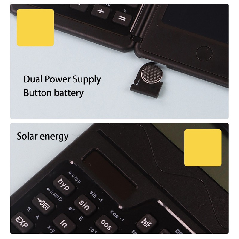 Scientific Calculator Solar Battery Powered Multi Functional Foldable Scientific Calculator