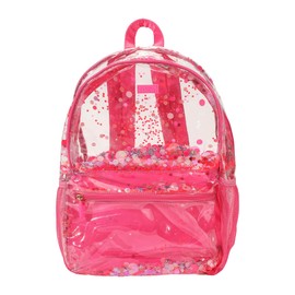 Packed Party Backpack, Women's Fashion Shoulder Knit Book Bag; Trendy Unicorn Confetti Look for Work and Travel (Pink - Sweet Tart)