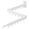 ZdwCyl Clothes Drying Rack Wall Mounted,Drying Rack Clothing,Clothes Hanging Rack,Retractable,Collapsible(Tri-Fold),