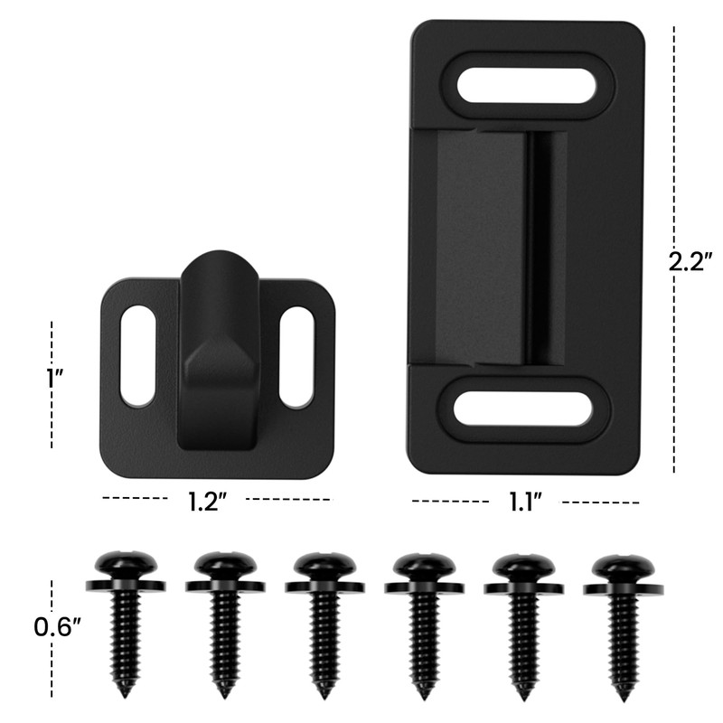 Safoner Aluminum RV Screen Door Latch Left Handle Replacement Kit