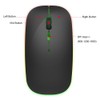 Wireless Mouse 2.4G Rechargeable USB Wireless Gaming Mouse with LED