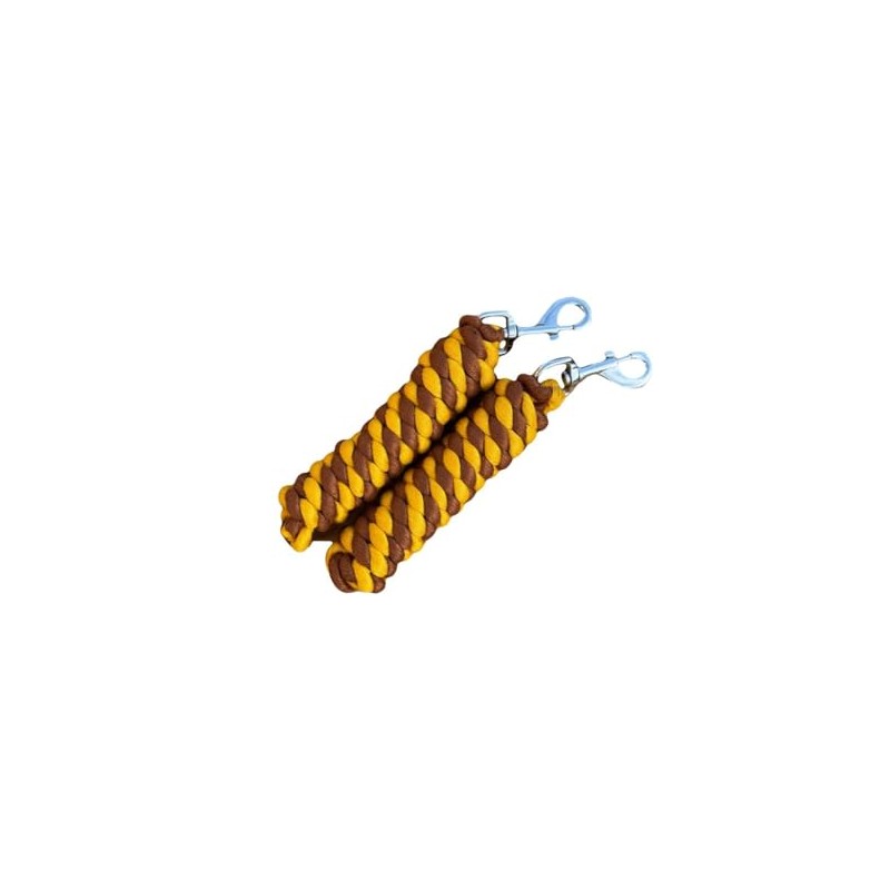 Cotton Lead Rope for Horse, 2 Metres, Replaceable Robust Trigger