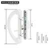 HILLMASTER Patio Door Handle Set with Mortise Lock 45° for