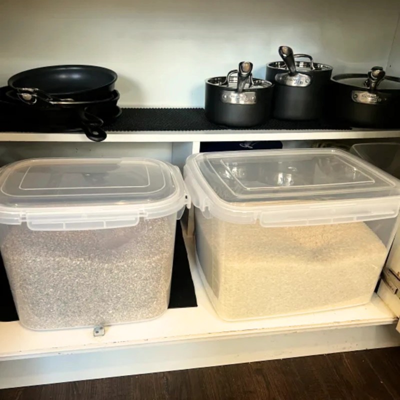 Lustroware Large Capacity Airtight Food Storage Container Set, 2.9 &
