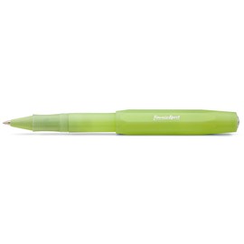Kaweco FROSTED SPORT Gel/Ballpoint Pen Fine Lime I Pen Including 0.7 mm Rollerball Pen Refill in Sommery Design with Ceramic Ball I Premium Gel Roller 13 cm