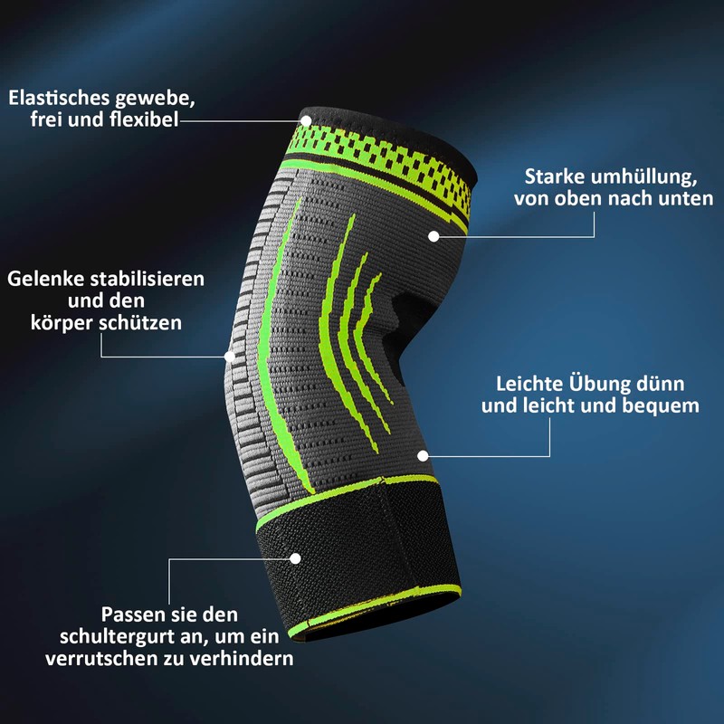 Elbow Support for Men and Women, 1 Piece, Compression Elbow