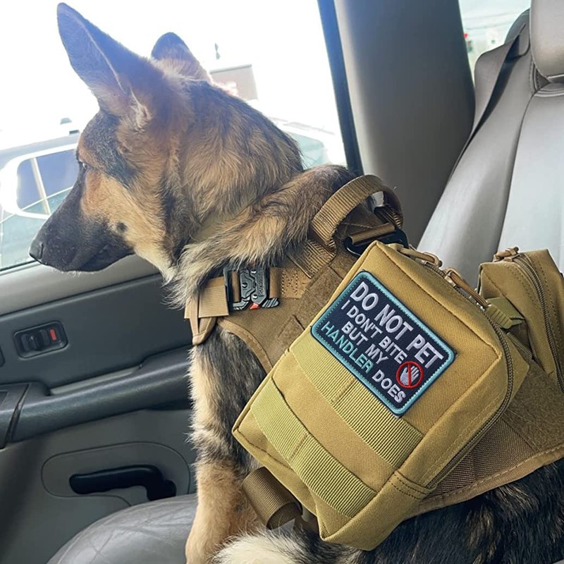 J.CARP 2 Pieces PTSD Service Dog Do Not Distract Patch,