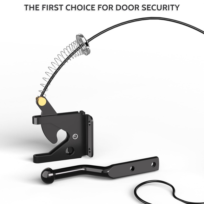 JZVXX Gate Latch with Spring Cable Pull for Fence Gate