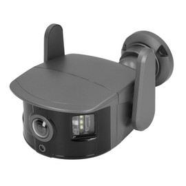 VBESTLIFE HD 1080P Camera Super Wide Angle Fisheye Lens AI Detection Motion Tracking WiFi Connection Night Vision Outdoor Security Camera for Gate Road (EU Plug)