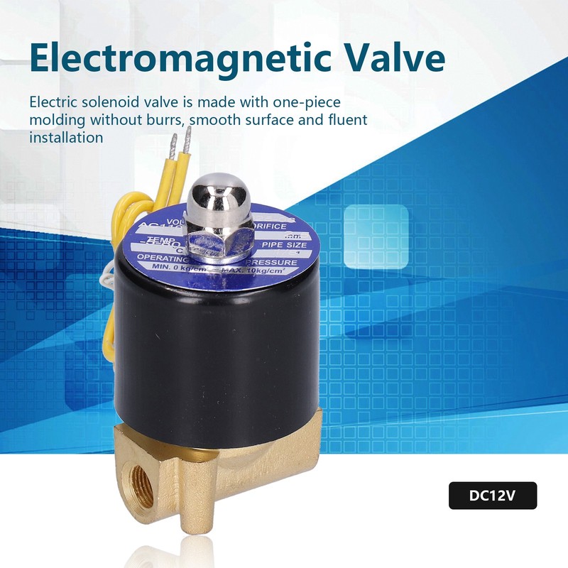 Electric Solenoid Valve Small Normally Closed for Water Air Diesel