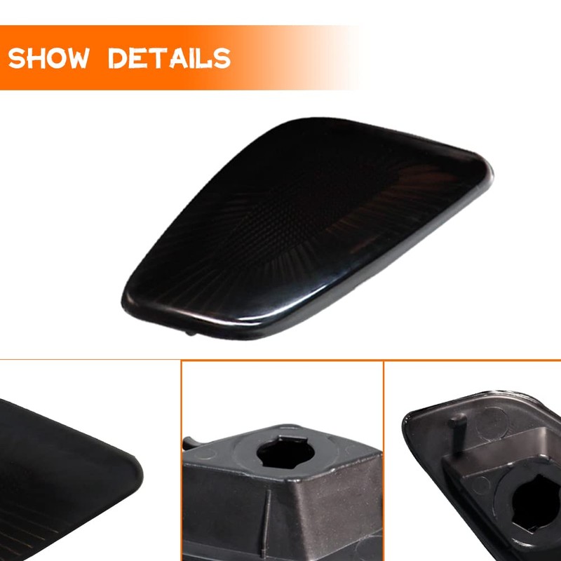 Tonsya Smoked Lens Black housing kit Compatible With 1997-2006 Jeep