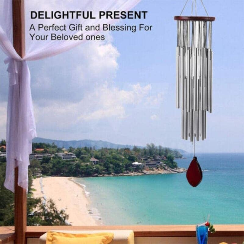 AIMALL Large Deep Tone Windchime Chapel Bell Wind Chimes Outdoor