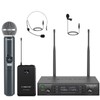 Phenyx Pro Sistema de Micrófono Inalámbrico UHF Dual PTU-71-1H1B