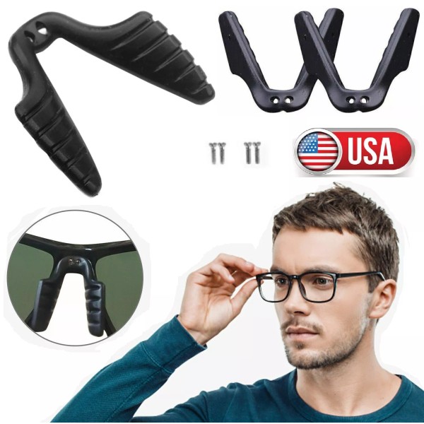 Unbranded 2pcs Silicone Eyeglasses Nose Pads Eyeglasses Sunglasses Anti-slip U