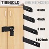 TIBEGOLD 5 Inch Door Lock Hasp Latch, Security Packlock Clasp