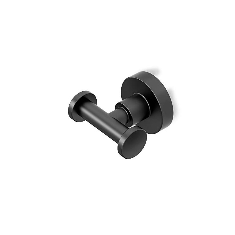 Gatco 5505 Bathroom Robe Hook, Matte Black/Wall Mount 2.60" W
