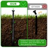 50Pcs 8-Inch Plastic Landscape Edging Spikes, Spiral Anchoring Nails for