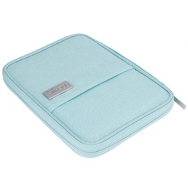 Travel Document Holder, Tear‑Resistant Portable Waterproof Passport Bag, Lightweight for Travel Passports(Tiff Blue Large)