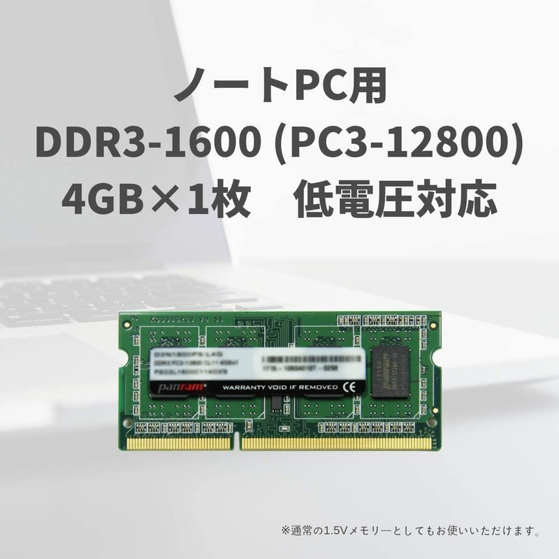 CFD PC3-12800 (DDR3-1600) Panram Laptop Memory