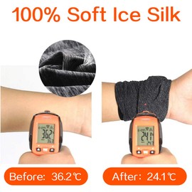 Ice Silk Face Cover Cooling Neck Gaiter Face Mask Ice Feeling Mask Outdoor Summer UV Protection, Long Neck Gaiters Bandana Balaclava Mask for Motorcycle Men and Women