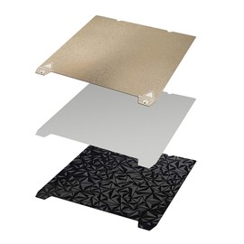 Mingzhe PEI PEO Build Plate 3D Print Bed Textured PEI Surface + Smooth PEO Surface Magnetic Spring Steel Flexible Platform Compatible with Ender-3 S1/ Ender-3 S1 Pro/End-5 S1/K1 3D Printers - 235*235M