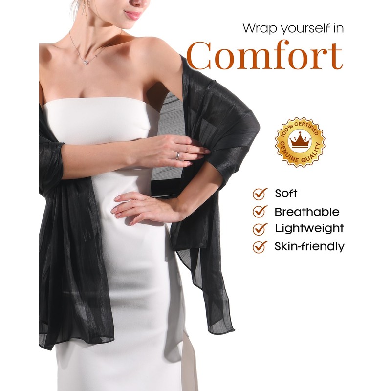 FURTALK Shawls and Wraps for Evening Dresses Sparkly Soft Wedding