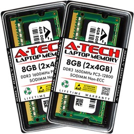 A-Tech 8GB Kit (2x4GB) RAM for Dell OptiPlex 9030 AIO, 9020 AIO, 9020M, 9010 AIO, 3030 AIO, 3020M, 3011 | DDR3 1600 MHz SODIMM PC3-12800 Memory Upgrade