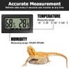 2/ 3Pcs Digital Hydrometer Thermomete, Rectangular Shape with Snaps on