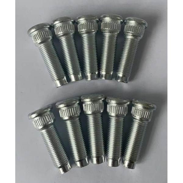 10 PCS 610-260 Rear 1/2-20 Serrated Wheel Stud - .618