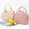 Lunch Bags for Women, Cute Stawberry Corduroy Lunch Bag, Insulated
