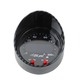maXpeedingrods X-Series Oil Fuel Pressure Gauge 30-0301 Air Fuel Ratio AFR Gauge Wideband Kit with 0-100PSI 7BAR