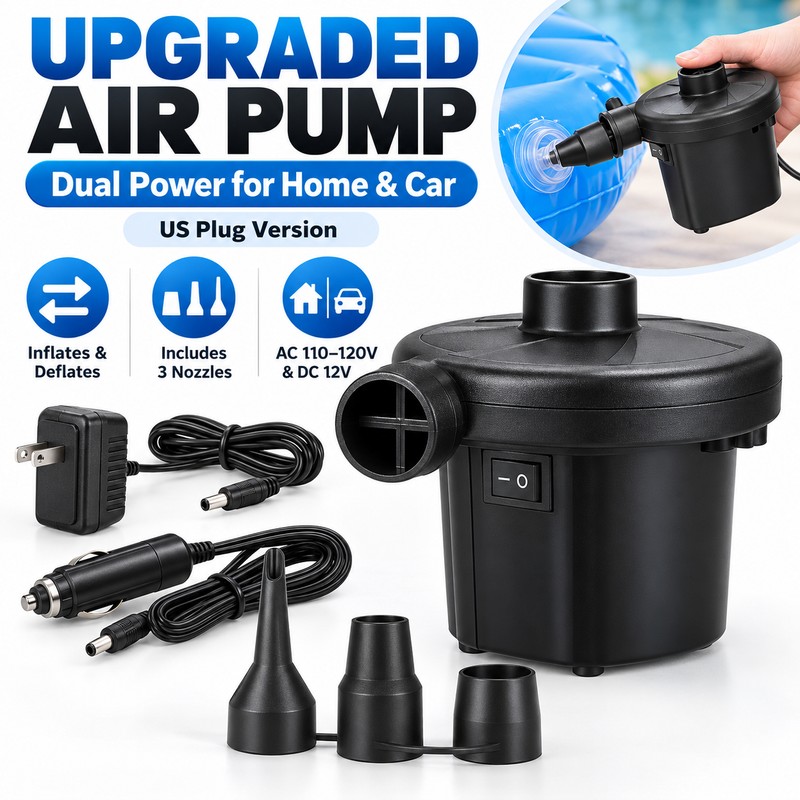 Electric Air Pump for Air Mattresses and Pool Floats –
