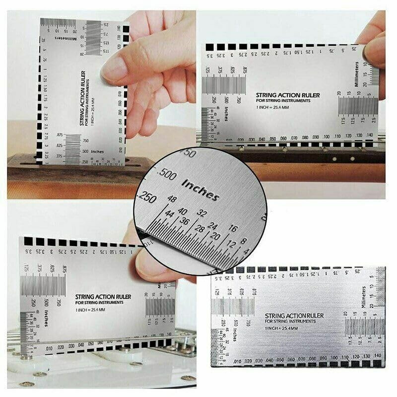 15PCS Guitar Luthier Tools Set Including Guitar Radius Gauge, String