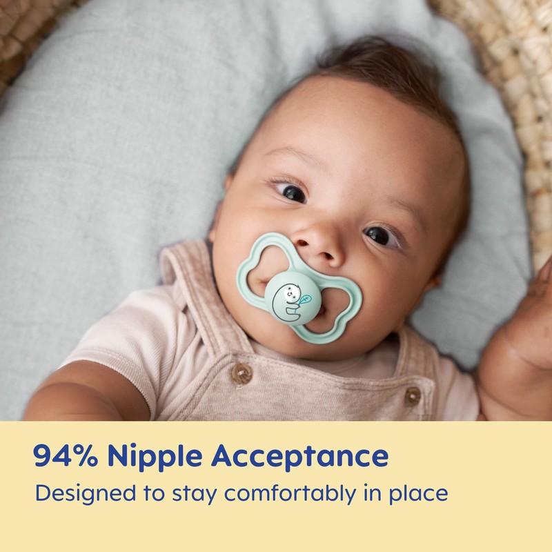 MAM Air Pacifiers, Binky for 16+ Months, BPA-Free Silicone Nipple,