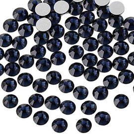 Beadsland Flat Back Crystal Rhinestones Round Gems for Nail Art and Craft Glue Fix, Montana, 4.6-4.8mm, SS20/1440pcs